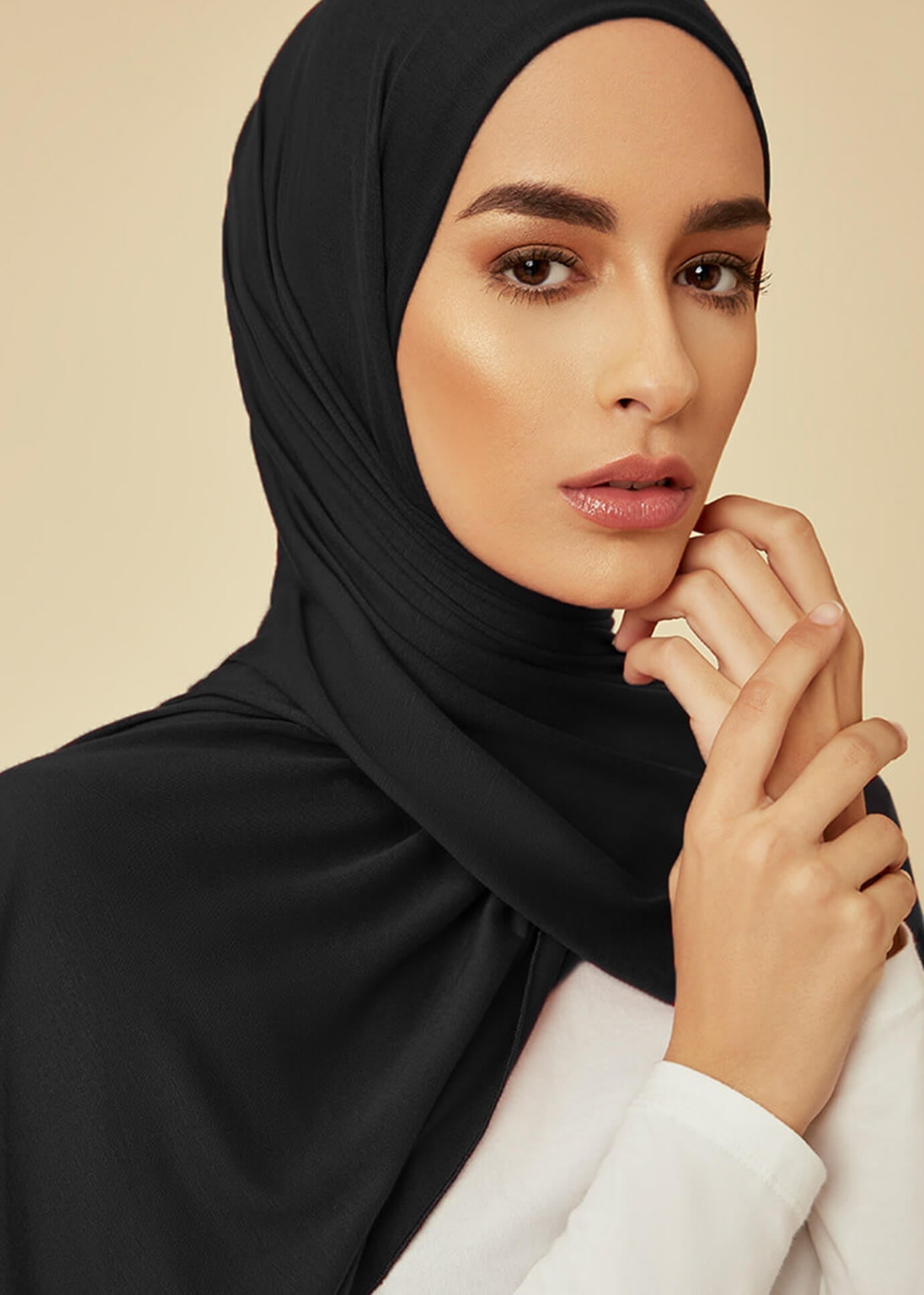 Premium Jersey Hijab Black Modest Hijabs Aab Modest Wear