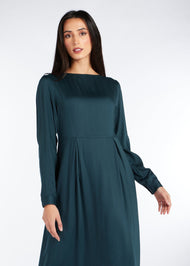 Skirted Abaya Dark Green | Abayas | Aab Modest Wear