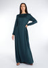Skirted Abaya Dark Green | Abayas | Aab Modest Wear