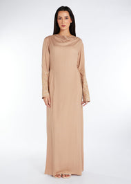 Fayinz Abaya Nude | Abayas | Aab Modest Wear