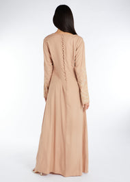 Fayinz Abaya Nude | Abayas | Aab Modest Wear