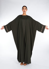 Sanabel Kimono Green | Kimonos | Aab Modest Wear