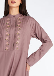 Sanabel Abaya Taupe | Abayas | Aab Modest Wear