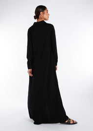 Collared A Line Maxi Black | Maxi Dresses | Aab Modest Wear