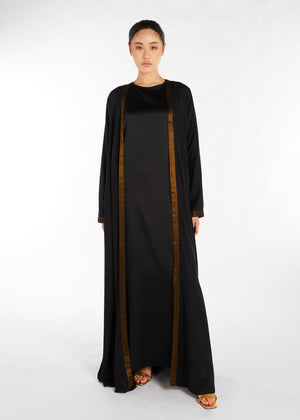 Golden Oud Kimono Black | Kimonos | Aab Modest Wear
