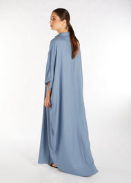 Shirted Kaftan Columbia Blue | Abayas | Aab Modest Wear