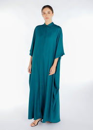 Shirted Kaftan Emerald Green | Abayas | Aab Modest Wear