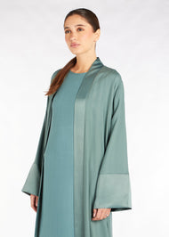 Mineral Blue Open Abaya | Abayas | Aab Modest Wear
