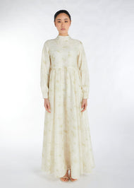 Ivory Orchid Maxi Dress | Maxi Dress | Aab Modest Wear