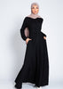 Textured Shirt Maxi Black | Maxi Dresses | Aab Modest Wear