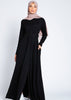 Textured Shirt Maxi Black