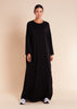 Relaxed Fit Abaya Black