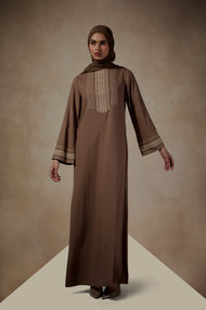 Herringbone Stitch Abaya