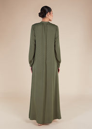 Self-Print Rea Abaya Olive
