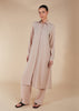 Shirt Dress Co-Ord Beige