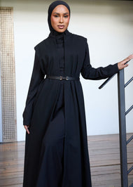 Longline Gilet Black