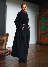 Lapel Coat Black