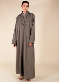 Blazer Neck Abaya Quartz