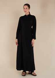 Side Tie Maxi Black