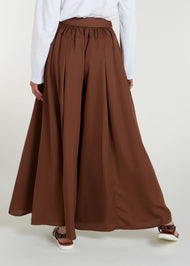 Full Flare Trousers Chocolate