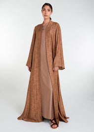 Woven Open Abaya