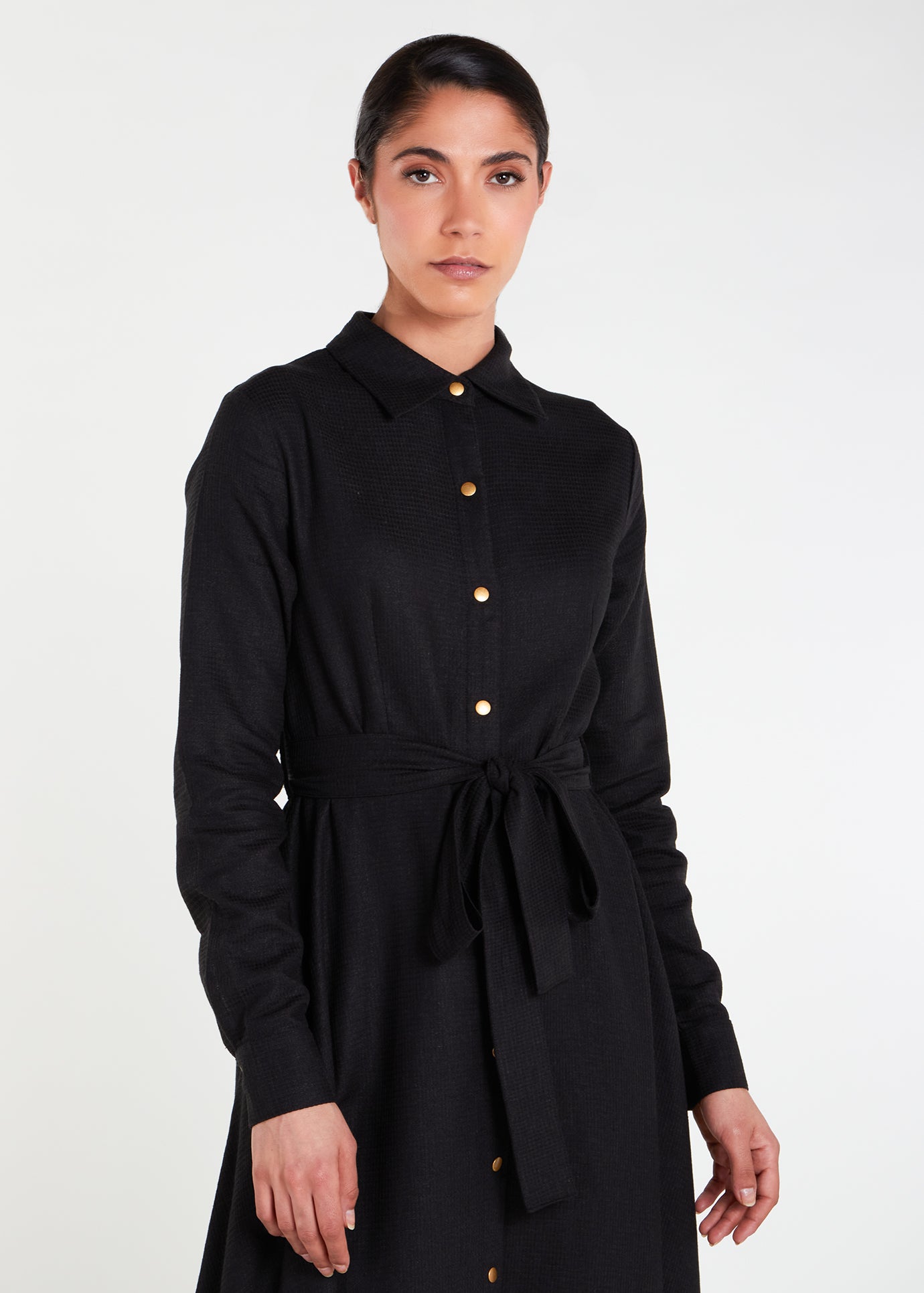 Gold Button Maxi Dress | Modest Maxi Dress | Aab Modest Wear Gold Button Maxi Dress | Modest Maxi Dress | Aab Modest Wear