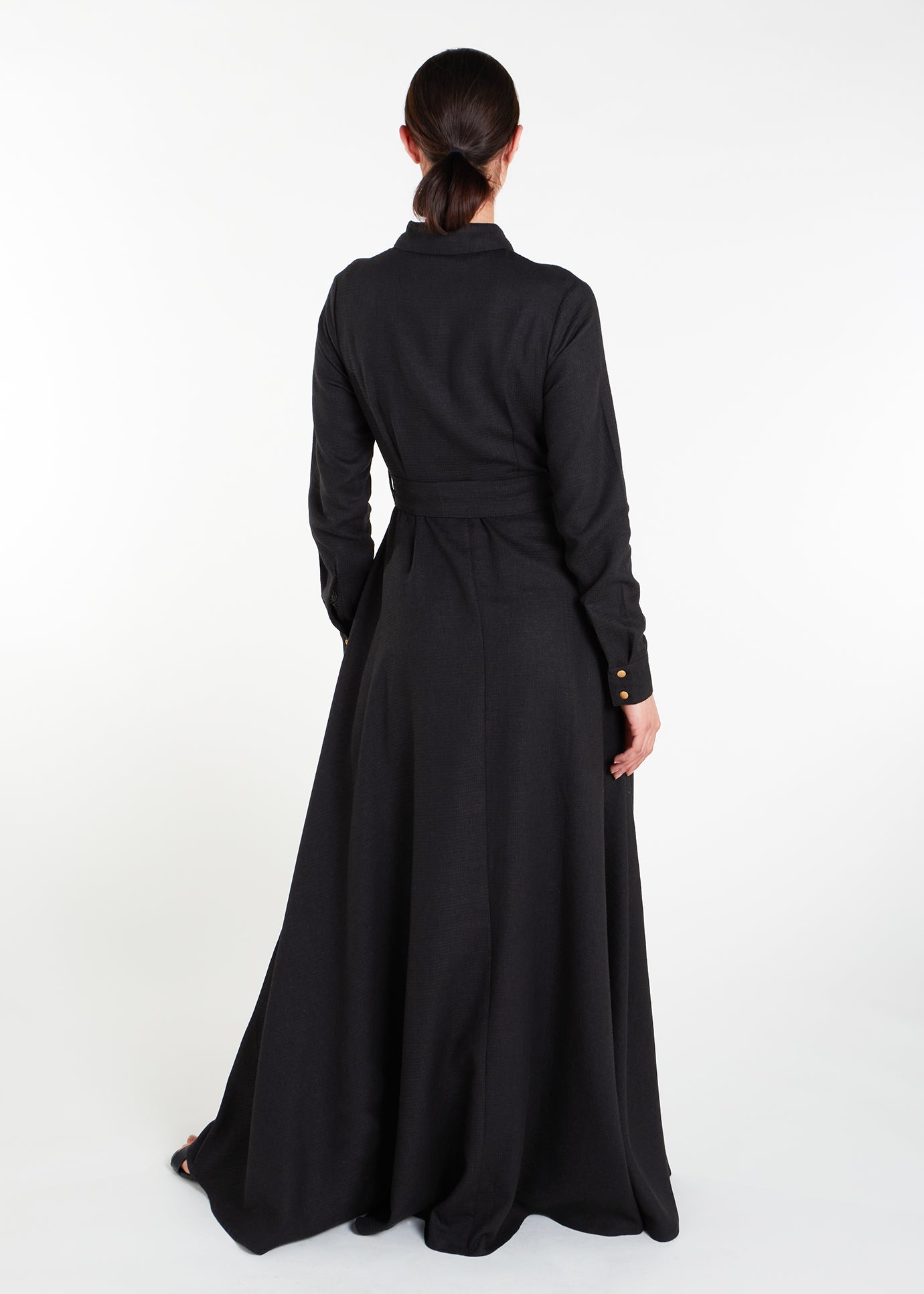 Gold Button Maxi Dress | Modest Maxi Dress | Aab Modest Wear Gold Button Maxi Dress | Modest Maxi Dress | Aab Modest Wear
