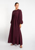 Sweetheart Neck Maxi Plum