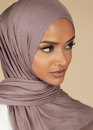 Taupe Jersey Hijab