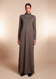 Turtle Neck Maxi Dark Grey - Final Sale