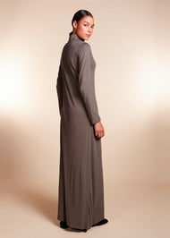 Turtle Neck Maxi Dark Grey - Final Sale