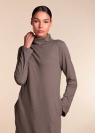 Turtle Neck Maxi Dark Grey - Final Sale