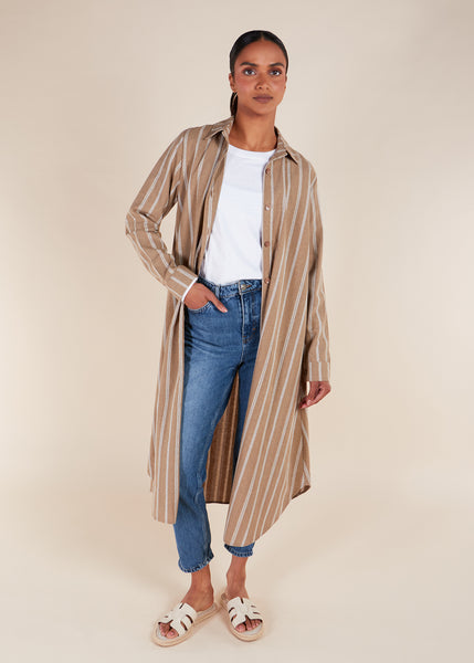 Muji Shirt Dress Beige | Modest Shirt Dresses | Aab Modest Wear Muji Shirt Dress Beige | Modest Shirt Dresses | Aab Modest Wear