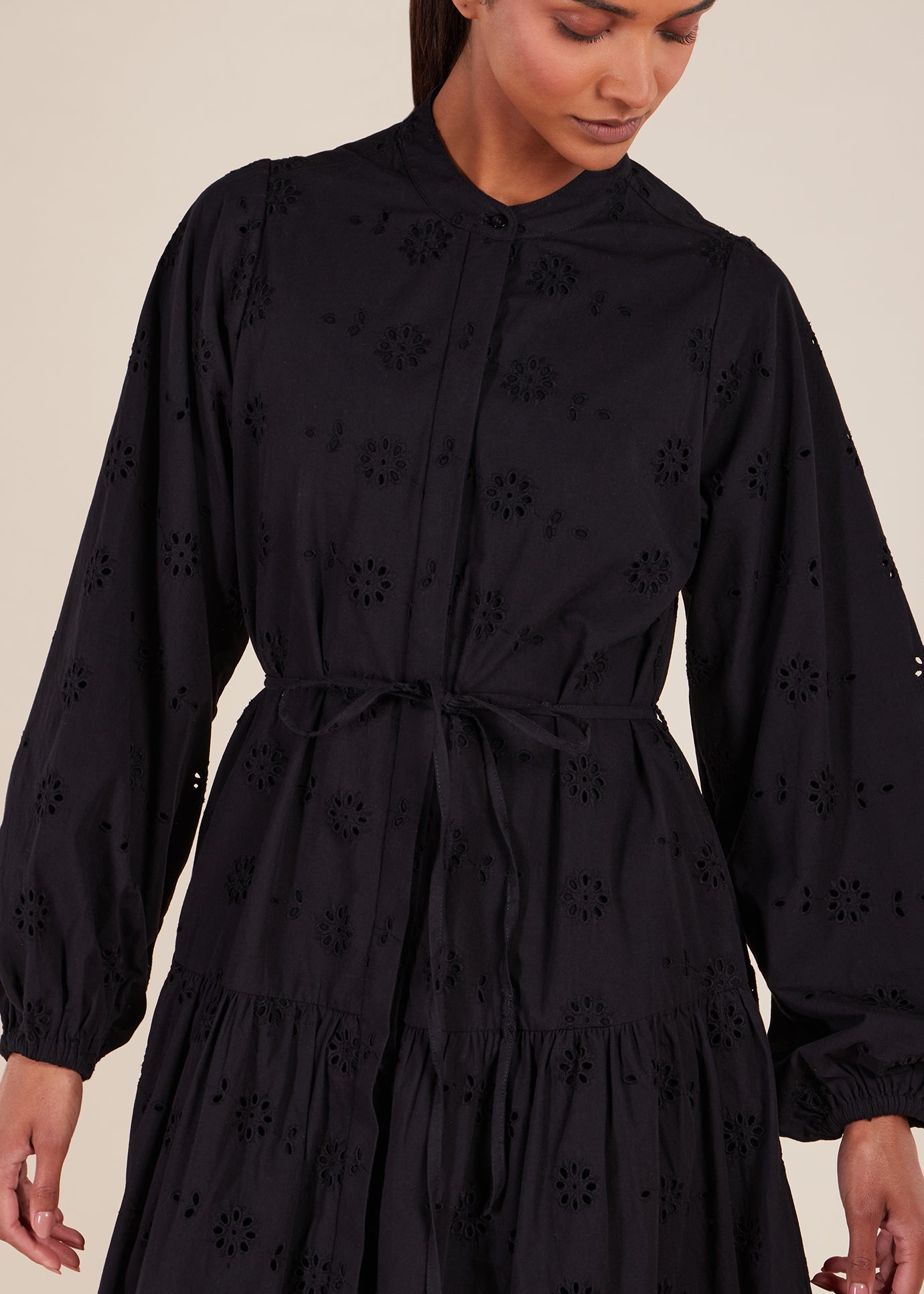 Broderie Maxi Black | Modest Maxi Dresses | Aab Modest Wear Broderie Maxi Black | Modest Maxi Dresses | Aab Modest Wear
