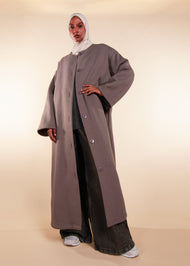 Modest Length Coat Grey