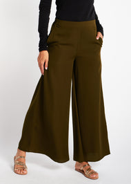 Wide Leg Trousers Olive