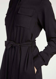 Button Down Maxi Black | Maxi Dresses | Aab Modest Wear