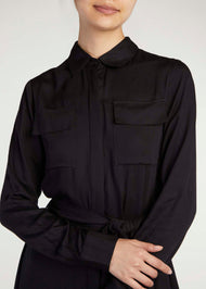 Button Down Maxi Black | Maxi Dresses | Aab Modest Wear