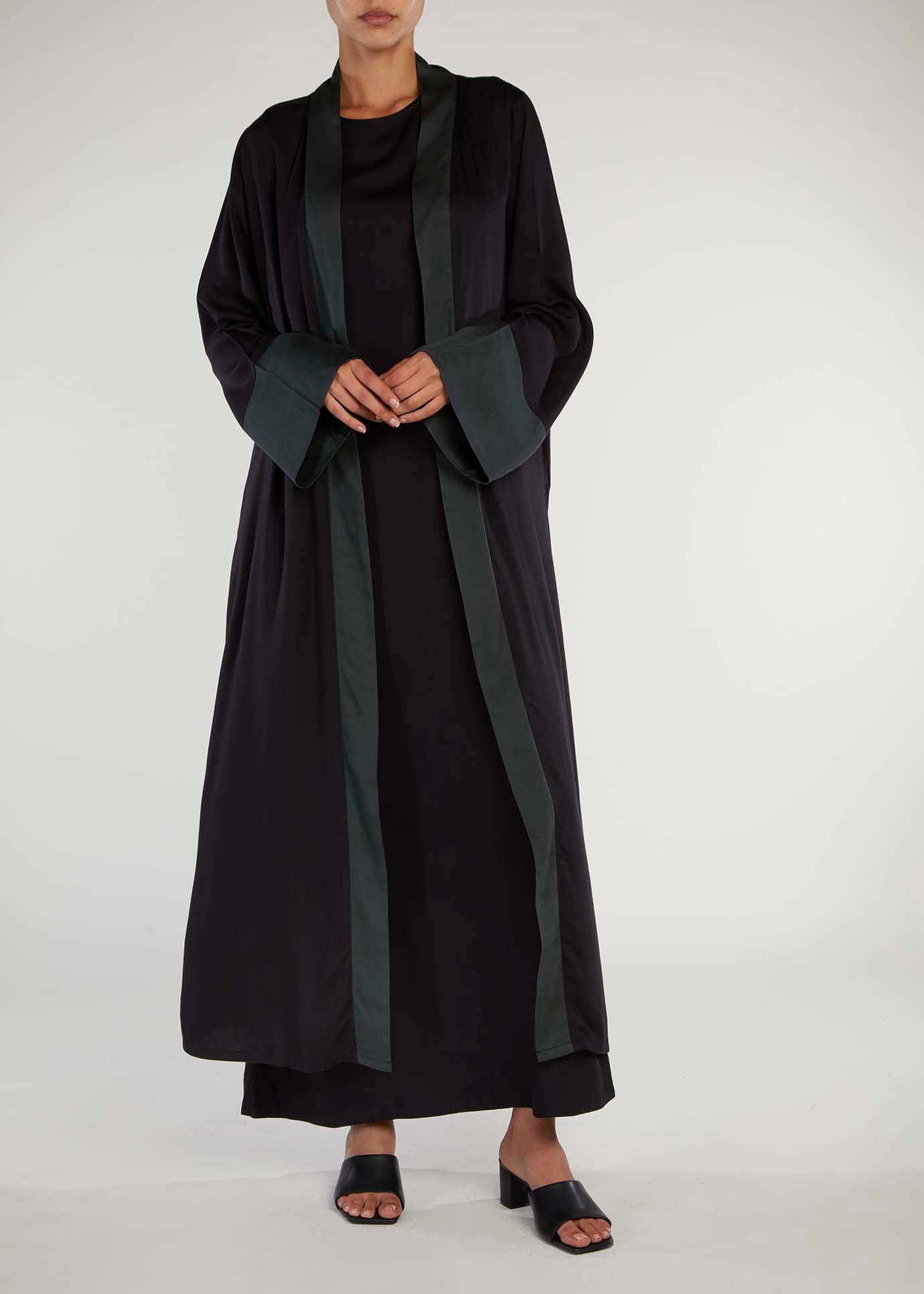 black abaya slip dress Black Slip Dress