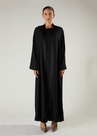 Tassel Hem Open Abaya