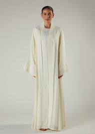 White Rose Open Abaya