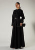 Shutter Pleat Abaya Black