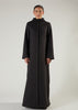 Front Seam Abaya Grey