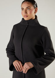 Front Seam Abaya Grey
