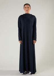 Boat Neck Maxi Navy