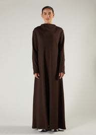 Boat Neck Maxi Brown