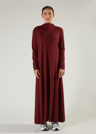 Boat Neck Maxi Cherry