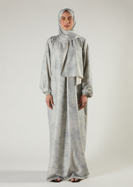 Speckled Grey Prayer Abaya