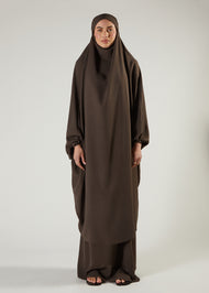 Khimar & Skirt Set Coffee