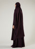 Khimar & Skirt Set Plum